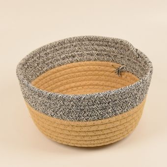 سبد بافت دو رنگ