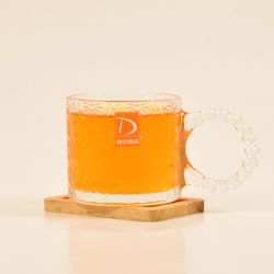 لیوان دسته مرواریدی ساده