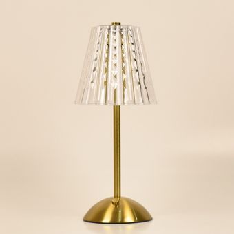 آباژور لمسی شیشه ای شیار دار