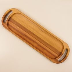 رولت خوری چوبی دسته دار