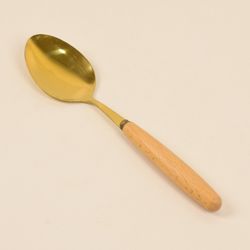 قاشق چایی خوری دسته چوبی