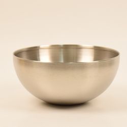 کاسه استیل نقره ای