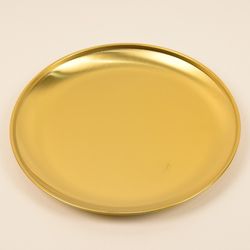 بشقاب استیل  طلایی