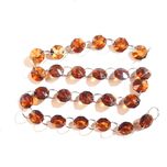 کریستال لوستر مدل ریسه رنگی طول یک متری