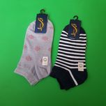 جوراب ساق کوتاه زنانه مدل برف مجموعه 2 عددی
