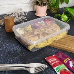 ظرف نگهدارنده مدل فریزری و مایکروویوی 2000cc بسته 5 عددی