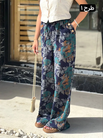 شلوار لینن حصیری 3258