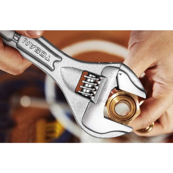 آچار فرانسه توسن کد AFT004 سایز 4 اینچ