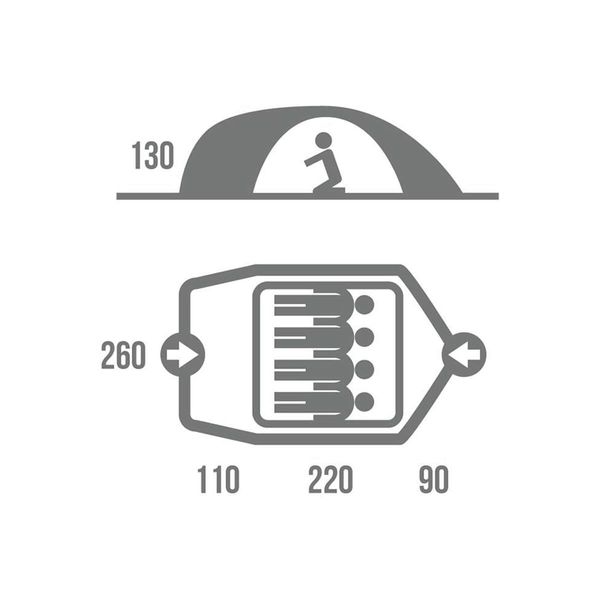 چادر اضطراری هاسکی مدل Baron 4 Plus F2022