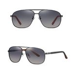 عینک آفتابی خلبانی مردانه آلبرت وگ مدل 6306C21-P127