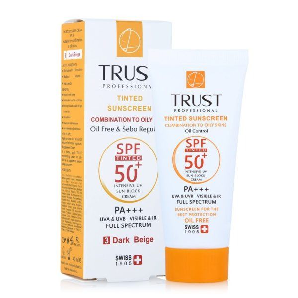 کرم ضد آفتاب رنگی و کنترل چربی بژ تیره (پوست مختلط تا چرب) (2024)