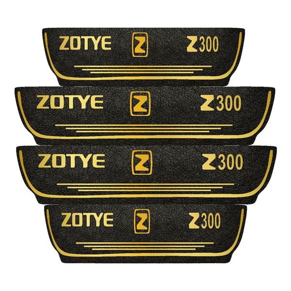 برچسب پارکابی خودرو مهدیار مدل چرم کد pkT1090 مناسب برای اریو زوتی بسته 4 عددی