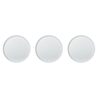 بشقاب غذاخوری زی مدل فرم اس 27 سفید درجه سه بسته سه عددی	