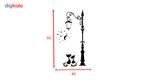 استیکر دیواری سالسو طرح calm night cats a.z