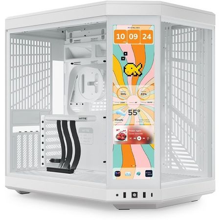 CASE HYTE Y70 Touch Infinite Mid Tower Snow White
