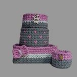 ست سبد وسایل کودک مدل تریکو کد 001 مجموعه 4 عددی
