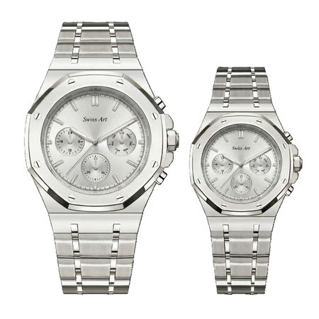 ست ساعت مچی عقربهای کوارتز زنانه و مردانه سوئیس آرت مدل ANT054-55ST0000