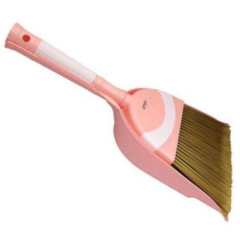 ست جارو و خاک انداز لیمون دسته کوتاه