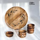 سینی و پیاله _ چوب گردو