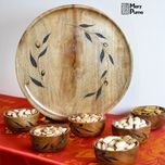 سینی و پیاله _ چوب گردو