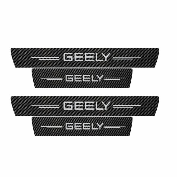 برچسب پارکابی خودرو سولگی مدل کربن کد J50 مناسب برای GEELY بسته 4 عددی