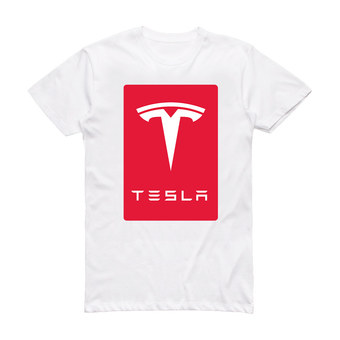 تیشرت تسلا لوگو قرمز