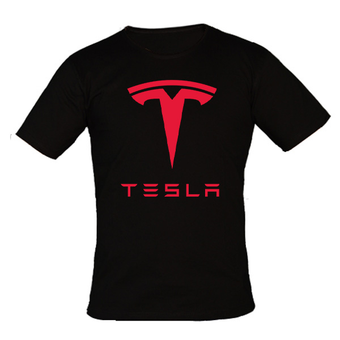 تیشرت تسلا مشکی قرمز