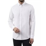 پیراهن آستین بلند یقه برگردان با تنخور معمولی (regular fit) مردانه مدل MDSS-NG6772
