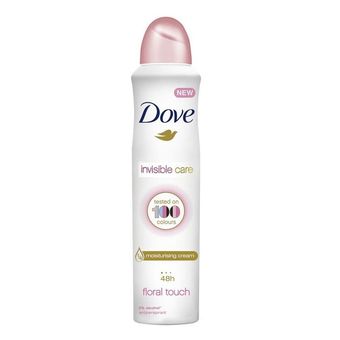 اسپری ضد تعریق زنانه داو Dove مدل آبی invisible care حجم 250 میلی لیتر