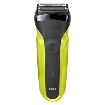 ماشین اصلاح موی صورت براون مدل S3 300BT با تیغه استیل پیشرفته، اصلاح فویلی، قابلیت اصلاح با شماره صفر، باتری شارژی، مدت زمان است