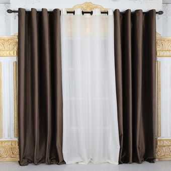 پرده طرح مخمل و حریر کد MH 01 سایز 140×280 سانتی متر