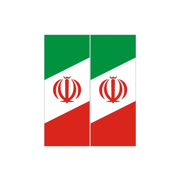 برچسب پلاک ایران نوین گراف مدل شبرنگ جاده ای کد .G005 بسته دو عددی