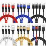 کابل تبدیل USB به micro USB / USB-C / لایتنینگ سمگپرس مدل دیتا پلاس طول یک متر