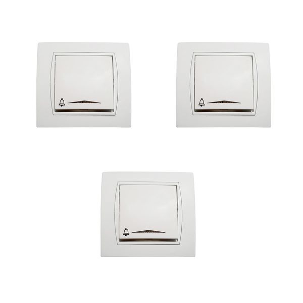 کلید زنگ پارت الکتریک مدل Azin مجموعه 3 عددی