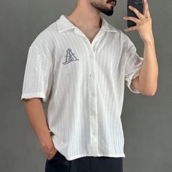 پیراهن مراکشی بافت سفید
