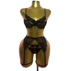 ست دانتل فنردار همراه گارتر و بند جوراب