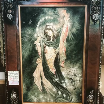 تابلوفرش دستبافت مینیاتور