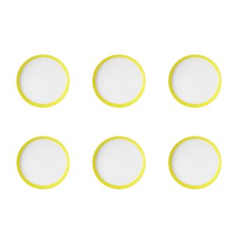 بشقاب غذاخوری زی مدل فرم اس 24 پاستل درجه یک بسته شش عددی	