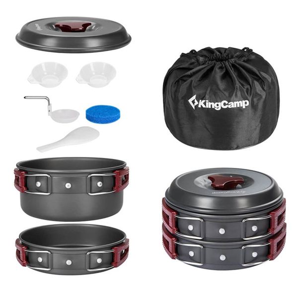 ظروف سفری کینگ کمپ مدل Climber I کد KP3910 مجموعه 8 عددی