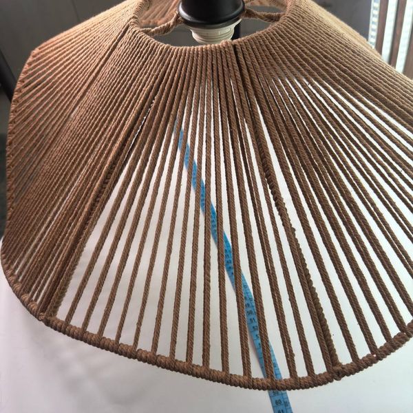 لوستر بافتنی مدل دفرمه مکرومه کد 60