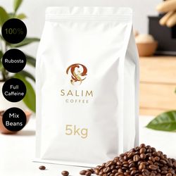 دون قهوه 100درصد روبوستا 5 کیلویی مخصوص کافه ها