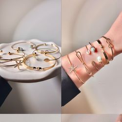 پک بنگل 6 عددی طلایی