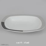 سرویس غذاخوری 27 پارچه چینی زرین ایران سری کواترو مدل وگاس اوریت درجه یک