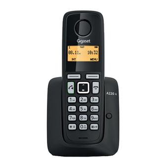 تلفن بی سیم گیگاست مشکی مدل GIGASET A220 (کارکرده)