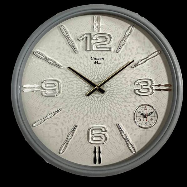 ساعت دیواری سیتی زن طرح هاشور کد ms