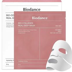 ماسک ورقه‌ای بیو کلاژن بایودنس ضدچروک و آبرسان قوی Biodance collagen real deep mask