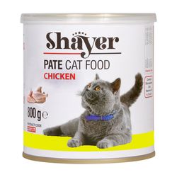 کنسرو گربه شایر مدل پته مرغ وزن 800 گرم