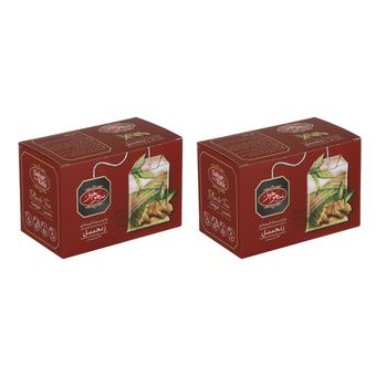 چای سیاه کیسه‌ای با طعم زنجبیل سحرخیز  2 بسته 20 عددی