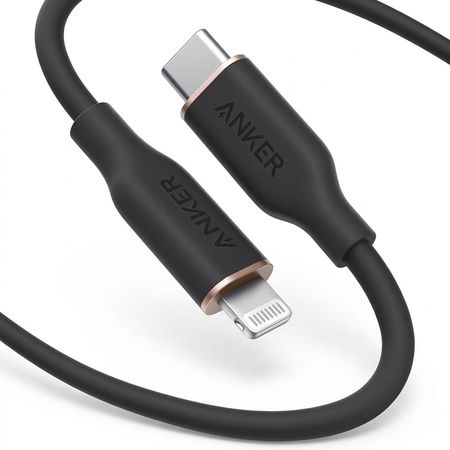 کابل تبدیل USB-C به لایتنینگ انکر مدل Powerline III Flow A8663 طول 1.8 متر