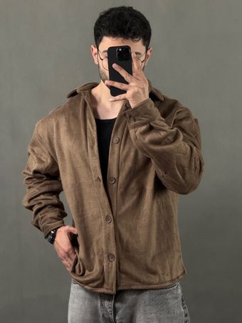 پیراهن باکسی پاییزه قهوه ای